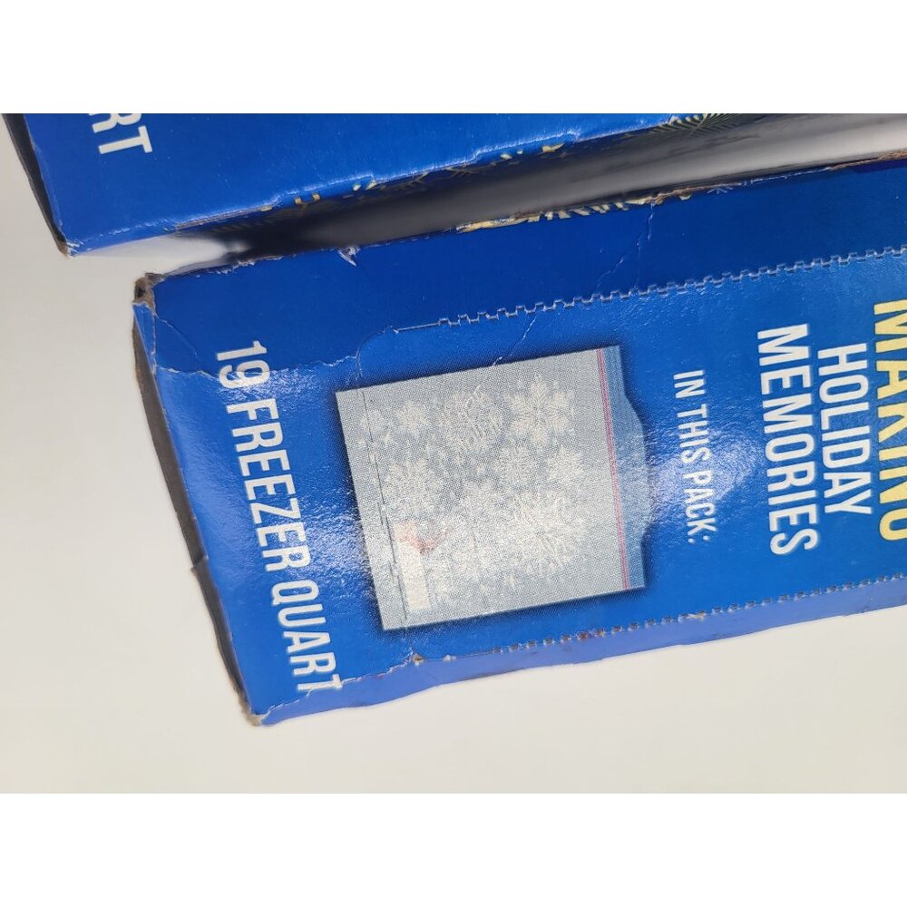 Ziploc Holiday Edition Quart Freezer Bags 19 Ct Grip N Seal Set Of 3 Boxes (57 b - Picture 5 of 6